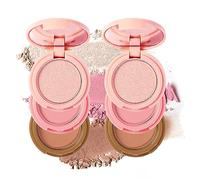 Joyeee 2Pcs Face Makeup Palette, 3 In 1 Blush Highlighter Contour Palette Pressed Powder, Blendable, Buildable, Travel Friendly, Multi-functional Face Beauty Combination for Shaping & Glowing Effect#2