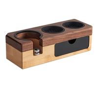 Joyeee Espresso Tamping Station 58mm 54mm 51mm, Wood Portailter Holder Espresso Coffee Equipment, Espresso Machine Accessories, Barista Tools, Adjustable(Accessories not Included)