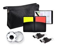 Joyeee Soccer Referee Kit, Sports Referee Accessories Come with Whistle for Coaches, Red Yellow Cards, Soccer Toss Coin, Referee Wallet, Ball Air Pressure Gauge, Soccer Equipment for Youth Kids