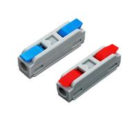 JOYELEC 1IN-1OUT Electrical Wire Connectors,38PCS LT-1 Quick Crimp Wire Terminal Block 0.5-2.5(4.0) mm²,250V,32A，1 Conductor Lever Nut Compact Splice Connector for DIY Splicing