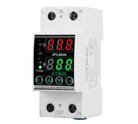 JOYELEC Home Surge Protection DIN Rail and Low Voltage Protection, AC 230V 63a Voltage Protection Device Automatic Recovery DIN Rail Protection