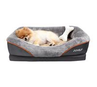 JOYELF Memory Foam Dog Bed Small Orthopedic Dog Bed & Sofa with Removable Washable Cover and Squeaker Toys as Gift