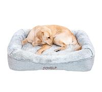 JOYELF Memory Foam Dog Bed XLarge Orthopedic Pet Bed with Washable Cover, Independent Mat Design with Free Waterproof Liner Included