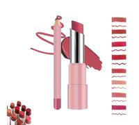 Joyeloo Lip Balm,Joyeloo Lip Glaze and liner,Hydrating Glaze Lip Balm with 24hrs of Smooth,Non-sticky,Moisturizing Glow,Long-Lasting Waterproof Lipbalm Set(05#)