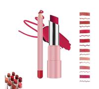 Joyeloo Lip Balm,Joyeloo Lip Glaze and liner,Hydrating Glaze Lip Balm with 24hrs of Smooth,Non-sticky,Moisturizing Glow,Long-Lasting Waterproof Lipbalm Set(03#)