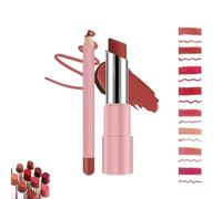 Joyeloo Lip Balm,Joyeloo Lip Glaze and liner,Hydrating Glaze Lip Balm with 24hrs of Smooth,Non-sticky,Moisturizing Glow,Long-Lasting Waterproof Lipbalm Set(02#)