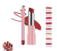 Joyeloo Lip Balm,Joyeloo Lip Glaze and liner,Hydrating Glaze Lip Balm with 24hrs of Smooth,Non-sticky,Moisturizing Glow,Long-Lasting Waterproof Lipbalm Set(04#)