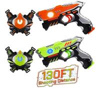 JOYENDER Laser Tag Games for Kids Laser Tag 2 Player Pack with Vests Lazer Tag Game Gift for Boys Toy Aged 4 5 6 7 8 9 10 11 12+ Laser Tag Gun for Kids, Lazer Tag Set of 2 Family Indoor Outdoor Game