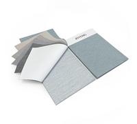 JOYENG Fabric Samples of Motorized Smart Blackout Roller Shade, Fabric Samples with Remote Control Automatic Cordless Darkening Shades Custom Size