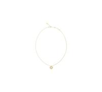 Guess Jewellery Guess L.O.V.E Pave Heart Gold Tone Necklace 16-18"