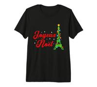 Joyeux Noel French Paris Eiffel Tower Merry Christmas Premium T-Shirt
