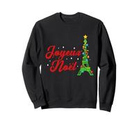 Joyeux Noel French Paris Eiffel Tower Merry Christmas Sweatshirt