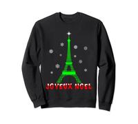 Joyeux Noel French Paris Eiffel Tower Merry Christmas Xmas Sweatshirt