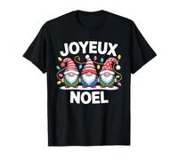 Joyeux Noel Gnome Holiday Lights Design T-Shirt