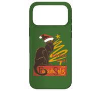 Joyeux Noel Le Chat Noir With Stylized Golden Tree v2 Case for iPhone 17 Pro Max