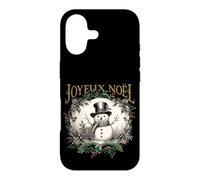 Joyeux Noel Snowman French Merry Christmas Vintage Case for iPhone 17