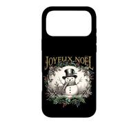 Joyeux Noel Snowman French Merry Christmas Vintage Case for iPhone 17 Pro Max