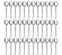Joyfair 36 Pieces Teaspoons, 5.3 Inch Stainless Steel Dessert Spoon Set, Coffee Spoons Ideal for Coffee Tea Ice Cream Dessert in Home Kitchen Restaurant, Mirror Polished & Dishwasher Safe, 13.5cm