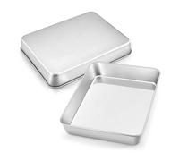 Joyfair Baking Tray, 2 Pieces Stainless Steel Large Casserole Dish, Oven Tray, 31.5 x 24.7 x 5 cm, Rectangular Deep Fat Pan Cake Tray for Baking/Serving/Roasting, Non-Toxic & Healthy, Oven Safe &