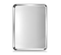 Joyfair Baking Tray, Stainless Steel Toaster Oven Tray, Large Cookie Sheet Pan Great for Baking Cooking Roasting, Non Toxic & Rust Free, Mirror Finished & Dishwasher Safe, 40.5x30.5x2.5cm