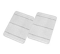 Joyfair Cooling Racks for Baking, 100% Stainless Steel Large Baking Grill Rack Pack of 2, Suitable for Cooking, Roasting, Grilling, Drying, Rectangle 39 x 28.3cm, Oven & Dishwasher Safe