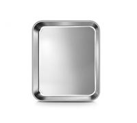 Joyfair Mini Baking Tray, Stainless Steel Oven Tray, Small Cookie Sheet Pan Great for Baking Cooking Roasting, Non Toxic & Rust Free, Mirror Finished & Dishwasher Safe, 23.7x17.8x2.5cm