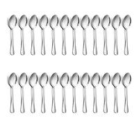 Joyfair Stainless Steel Teaspoons Dessert Spoons Set of 24（5.3 Inch，13.5cm）