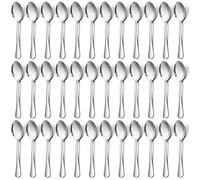 Joyfair Teaspoons Set of 36, Stainless Steel Dessert Spoon, Coffee Spoons Ideal for Coffee Tea Ice Cream Dessert in Home Kitchen Restaurant, Dishwasher Safe (5.3 Inch, 13.5cm)
