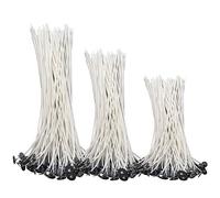 Joyfeel's Store Candle Wicks 300 Pcs Natural Cotton Pre-Waxed Wick DIY Candle Making (9cm,15cm and 20cm)