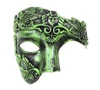 JOYFISCO Masquerade Mask for Men Vintage Half Face Roman Warrior Phantom Of The Opera Mask for Halloween Mardi Gras Prom Ball