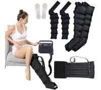 Joyfitness 6 Cavity Pressotherapy Air Compression Leg Foot Massager, Full Body Waist Arm Leg Relax Instrument, Leg Massager for Circulation and Pain Relief, Pressotherapy and Lymphatic Drainage