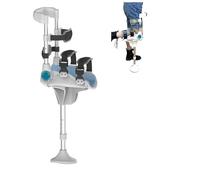 Joyfitness Knee Crutch for Adults, Hands Free Crutch Adjustable Height Single Leg Telescopic Walker, Walking Aid for Pain Free Walking