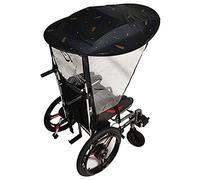 Joyfitness Universal Electric Wheelchair Canopy Awning, UV & Water Resistant Sun Shade Rain Cover, Black Cotton, Folding Cape Canopy for Most Wheelchairs