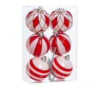 Joyful 6pcs Christmas Balls Set Decorations for Your Holiday Celebrations