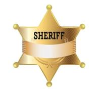 Joyful Artistry 120PCS Sheriff Badge Stickers Name Tags - Police Sheriff Badge Stickers for Kids, Name Labels, Police Birthday Party Supplies