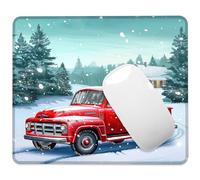 Joyful Celebrations Mouse Pad Square Mouse Mat Non-Slip Rubber Base Mousepad with Stitched Edge, Portable MousePads for Desk Computers Laptop Office, 9.5x8 Inches