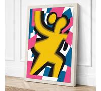 Joyful Figure Modern Canvas Wall Art Print 30x20 Inch (76 x 51 cm)