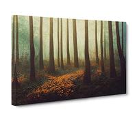 Joyful Forest Canvas Print | Gallery Wrapped 30mm Frame Wall Art | 30x20 inches | Ready to Hang | Contemporary Landscape Picture | Living Room Bedroom Lounge Office