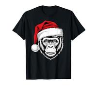 Joyful Gorilla Santa on Gorilla Christmas T-Shirt