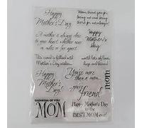 Joyful Home Happy Mother's day you are more than Mom Rubber Clear Stamp for Card Making Decoration and Scrapbooking