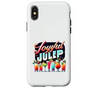 Joyful Julep Retro Cocktail Drinks Summer Party Case for iPhone X/XS