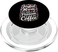Joyful Mom With A Passion For Coffee Lovers PopSockets PopGrip for MagSafe