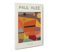 Joyful Mountain Landscape By Paul Klee Canvas Print | Gallery Wrapped 30mm Frame Wall Art | 30x20 inches | Ready to Hang | Classic Landscape Picture | Living Room Bedroom Lounge Office