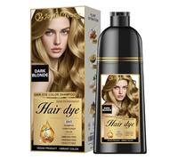 Joyful Young Natural Color Hair Dye Shampoo 3 IN 1, Instant Hair Coloring, Gray Coverage for Men & Women, Beard Dye Vegan Ammonia Free & Paraben-Free, Champú Para Canas Mujer & Hombre (DARK BLONDE)