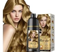 Joyful Young Natural Color Hair Dye Shampoo 3 IN 1, Instant Hair Coloring, Gray Coverage for Men & Women, Beard Dye Vegan Ammonia Free & Paraben-Free, Champú Para Canas Mujer & Hombre (DARK BLONDE)