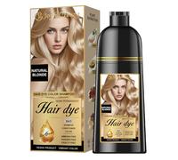 Joyful Young Natural Hair Dye Shampoo 3 IN 1, Hair Color for Gray Hair Coverage, Hair Coloring Shampoo for Women, Color Shampoo Beard Dye for Men, Vegan Ammonia Free Hair Shampoo (NATURAL BLONDE)