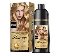 Joyful Young Natural Hair Dye Shampoo 3 IN 1, Hair Color for Gray Hair Coverage, Hair Coloring Shampoo for Women, Color Shampoo Beard Dye for Men, Vegan Ammonia Free Hair Shampoo (GOLDEN BLONDE)
