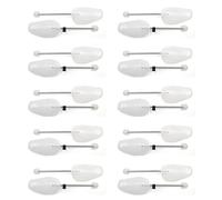 JOYFULBID White Shoes Trees Spiral Spring Maintain Shape Footwear Plastic Shoe Stretcher Sets, 10 Pairs