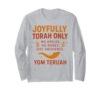 Joyfully Torah Only - Yom Teruah Scripture Design Long Sleeve T-Shirt