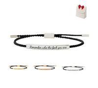 Joyfullygo Motivational Bracelet,This Bracelet Speaks,When Words Fail,Adjustable Hand Bradied Wrap,Handmade Braided Adjustable Inspirational Tube Brace-let for Women Men Gifts (sliver)